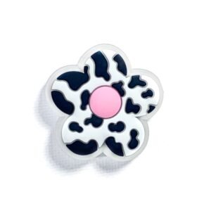 Pin tipo Crocs LED Flor Manchada Vaquita