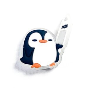 Pin tipo Crocs LED Pingüino Cuchillo