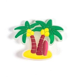 Pin tipo Crocs Glowing Palmeras en Isla