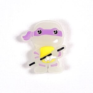 Pin tipo Crocs Glowing Tortugas Ninja | Donatello