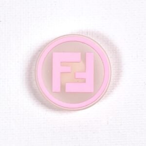 Pin tipo Crocs Glowing Logo Fendi Rosa