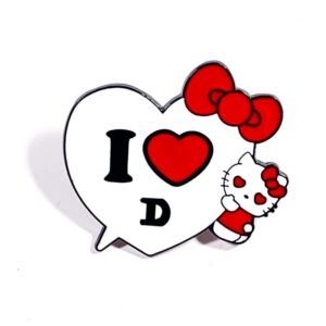Pin Sanrio | Hello Kitty Corazón I Love D
