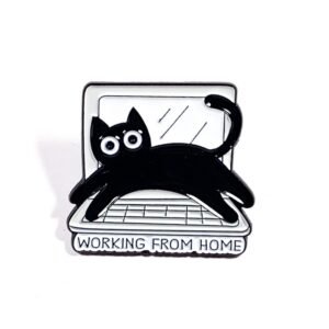 Pin Gato en Computadora Working From Home