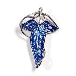 Pin El Señor de Los Anillos | Hoja de Lórien Azul Plateado