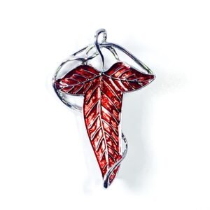 Pin El Señor de Los Anillos | Hoja de Lórien Roja Plateada