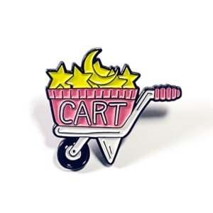 Pin Carreta Rosa Con Estrellas y Luna Cart