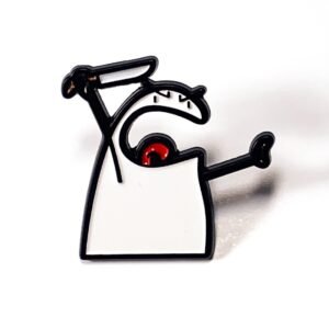 Pin Meme | Flork con Cuchillo