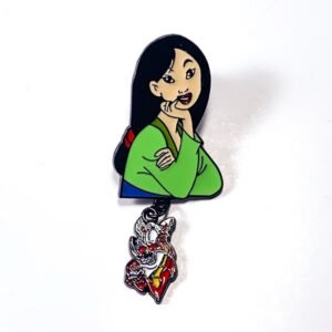 Pin Princesa Mulán con Mushu