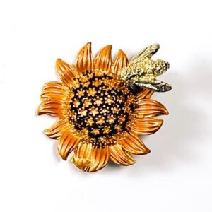 Pin Girasol con Abeja