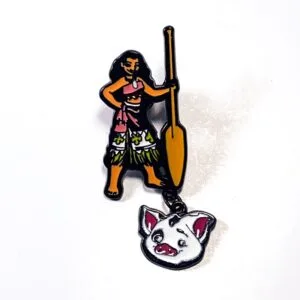Pin Princesa Moana y Pua